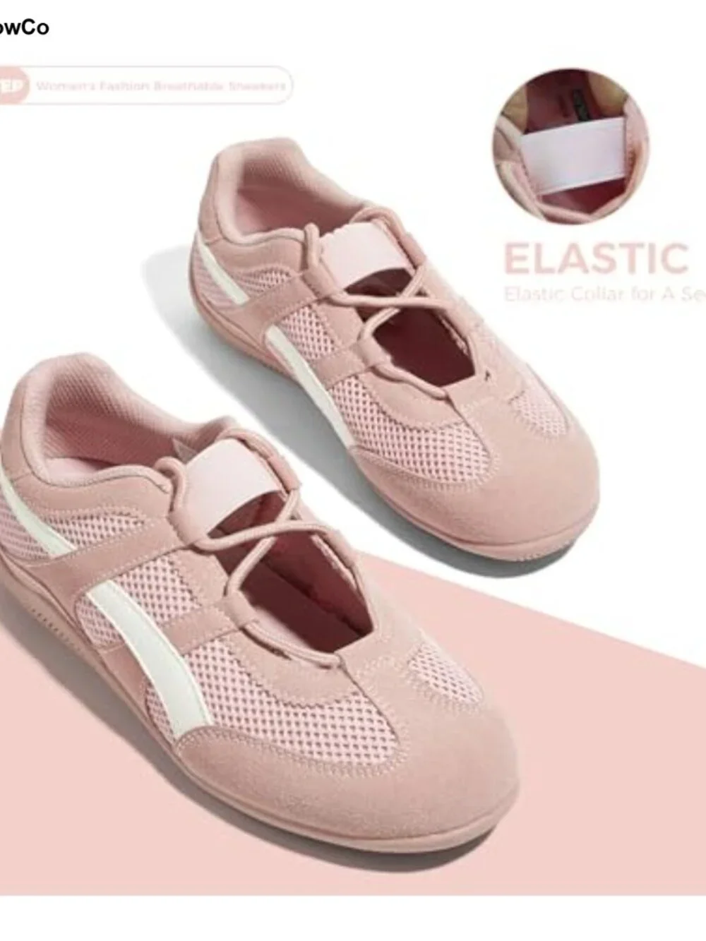Women's Retro Fashion Sneakers - Lightweight Mesh Walking Shoes, Slip-Resistant